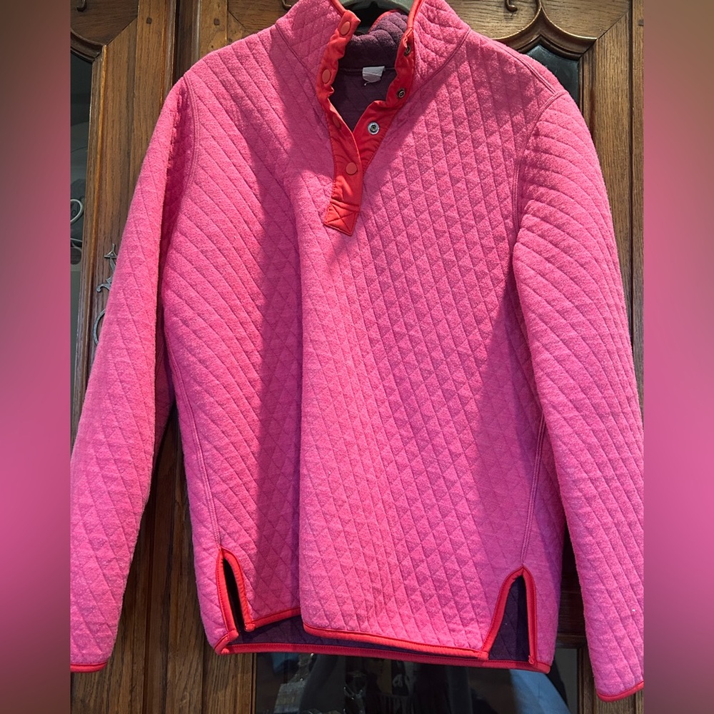 Marine Layer - Women’s Reversible Corbet Pullover - size xs -  pink/purple